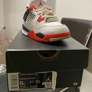 Toddler air jordan 4s size 8c